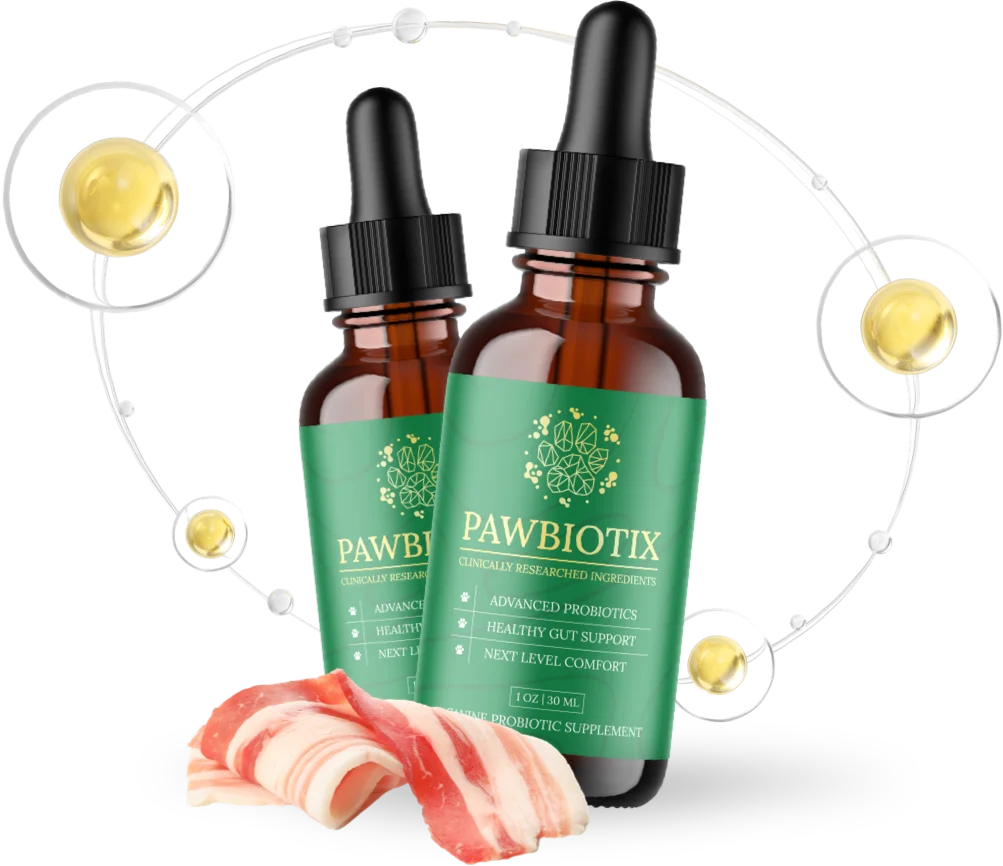 Dog being given PawBiotix liquid probiotic supplement